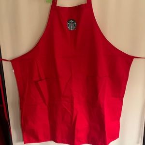Starbucks Christmas apron new logo